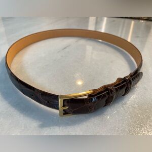 Wehmeier’s New Orleans, Louisiana Wild Alligator Brown Belt. 38”